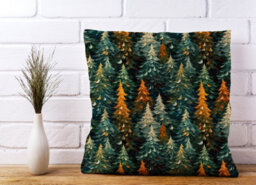 Warren Reed Designer Impasto Style Christmas Trees Cushions 60Cm X 60Cm - thumbnail 2