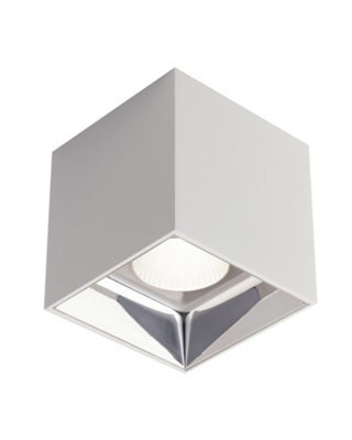 Luminosa Lighting Luminosa Mig Integrated Led Surface Mounted Ceiling Light Anti-Glare, White, 4000K