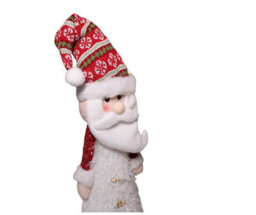 Samuel Alexander 46Cm Battery Operated Led Standing White Santa Christmas Decoration - thumbnail 5