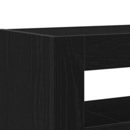 Berkfield Sideboard Black Oak Engineered Wood 116 X 30 X 75 Cm - thumbnail 9