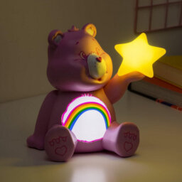 Care Bears Cheer Bear Globuddies Night Light, 3D Led Mood Lamp, Battery-Powered Bedroom Or Desk Decor - Paladone - thumbnail 3