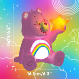 Care Bears Cheer Bear Globuddies Night Light, 3D Led Mood Lamp, Battery-Powered Bedroom Or Desk Decor - Paladone - thumbnail 6
