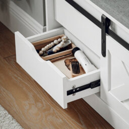 Sobuy Fsr153-W, Hallway Shoe Bench Shoe Rack Shoe Cabinet With A Sliding Door And Seat Cushion,white,w80Xd30Xh49.5 - thumbnail 4