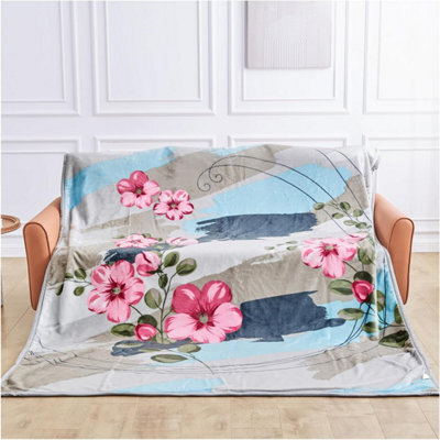 Gc Gaveno Cavailia Super Soft Jasmine Heavy Weight Blanket For Sleep 4Kg - Reversible Flower Weighted Bed Blanket 200X240Cm - image 1