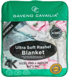 Gc Gaveno Cavailia Super Soft Jasmine Heavy Weight Blanket For Sleep 4Kg - Reversible Flower Weighted Bed Blanket 200X240Cm - thumbnail 7