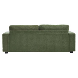 Living And Home 3-Seater Green Chenille Upholstered Sectional Sofa With Pillows - thumbnail 4