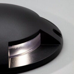 Litecraft 4 Way Black Outdoor Led Surface Mount Drive Over Ground Light - Black - thumbnail 5