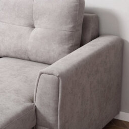Wyld Haus Kaba Light Grey Fabric 3-Seater Sofa Bed With Reversible Chaise And Hidden Storage - thumbnail 8