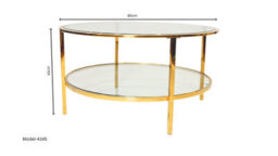 Q&p Furniture Clio Round Coffee Table - thumbnail 4