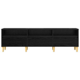 Berkfield Tv Cabinet Black Oak 150 X 30 X 45 Cm Engineered Wood - thumbnail 6