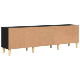 Berkfield Tv Cabinet Black Oak 150 X 30 X 45 Cm Engineered Wood - thumbnail 8