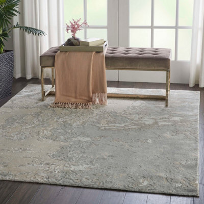 Sand Wool Handmade Luxurious Modern Abstract Rug Easy To Clean Living Room And Bedroom-259Cm X 351Cm