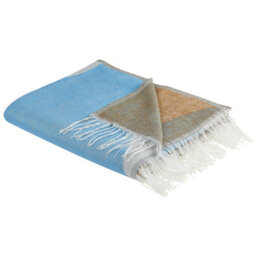 Beliani Blanket Hakui 130 X 170 Cm Blue