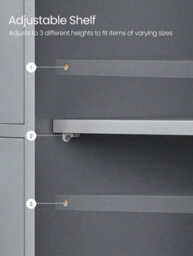 Songmics Vasagle Bathroom Floor Storage Cabinet, Bathroom Storage Unit With 4 Drawers, Bathroom Cabinet Freestanding,, Mystic Grey - thumbnail 4