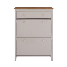 Sobuy Fsr89-Ka, Slim Shoe Storage Cabinet For 12 Pairs Wooden Shoe Rack Cabinet With 2 Flip Drawers,w80.2Xd25.1Xh108.2