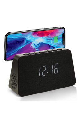 Grouptronics Gtq-Renew Wireless Charging Alarm Clock With Dual Alarm And Usb Port - image 1