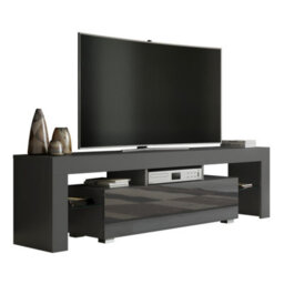 Creative Furniture Aria Tv Unit 160Cm - Dark Grey With Gloss Doors - thumbnail 3