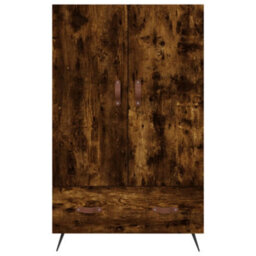Berkfield Highboard Smoked Oak 69.5X31X115 Cm Engineered Wood - thumbnail 6