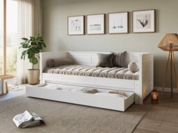 Flair Noomi Erika Solid Wood Guest Bed - White - thumbnail 2
