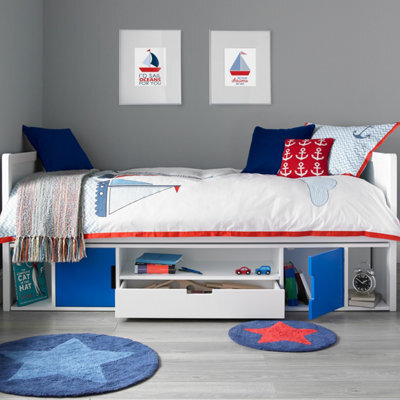 Vancouver Cabin Bed Frame Only - Blue - image 1