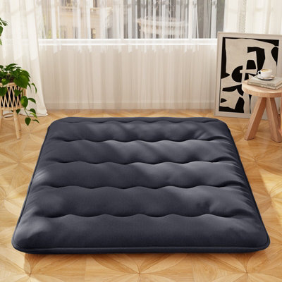 Costway Foldable Tatami Mat Floor Futon Mattress Roll Up Sleeping Pad W/ Washable Cover, Small Double/double/king Size - image 1