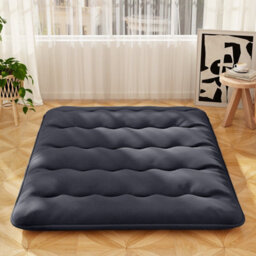 Costway Foldable Tatami Mat Floor Futon Mattress Roll Up Sleeping Pad W/ Washable Cover, Small Double/double/king Size - thumbnail 1