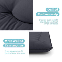 Costway Foldable Tatami Mat Floor Futon Mattress Roll Up Sleeping Pad W/ Washable Cover, Small Double/double/king Size - thumbnail 7
