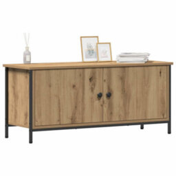 Berkfield Tv Stand - Artisan Oak Artisan Oak Engineered Wood 102 X 35 X 45 Cm - thumbnail 3