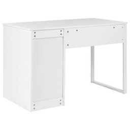 Wyld And Coco Lumina Home Desk White 120 X 60 Cm With Three Drawers Minimalist - thumbnail 6