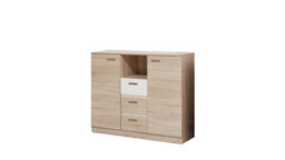 Arte Effect Chest Of Drawers In Oak Sonoma - W1300mm H1050mm D420mm, Functional And Stylish - thumbnail 1