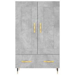 Berkfield Highboard Concrete Grey 69.5X31X115 Cm Engineered Wood - thumbnail 5
