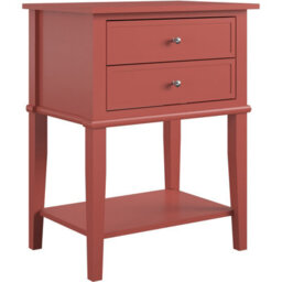 Dorel Home Franklin Accent Table With 2 Drawers Terracotta - thumbnail 6