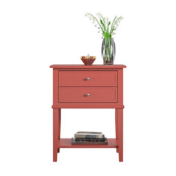 Dorel Home Franklin Accent Table With 2 Drawers Terracotta - thumbnail 8