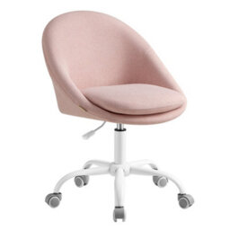 LEDREM Office Chair, Swivel Chair, Desk Chair, Cotton-Linen Fabric, Foam Padding, Adjustable Height, For Home Office, Study, Bedroom - thumbnail 2