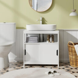 Gainoom Bathroom Under Sink Vanity Cabinet With 2 Sliding Door - thumbnail 3