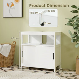 Gainoom Bathroom Under Sink Vanity Cabinet With 2 Sliding Door - thumbnail 2