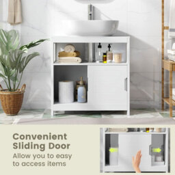 Gainoom Bathroom Under Sink Vanity Cabinet With 2 Sliding Door - thumbnail 7