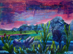 Starfall Night 40 X 30 X 0.1 Cm (15.7 X 11.8 X 0 Inches) - thumbnail 1