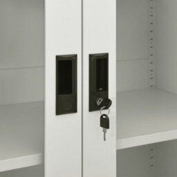 Vidaxl Office Cabinet Light Grey 90X40X180 Cm Steel - thumbnail 6