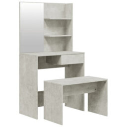 Walplus Dressing Table Set Concrete Grey 74.5X40X141 Cm - thumbnail 2