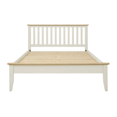 Statement Furniture Pembroke 5Ft King Size Bed Frame With Slatted Headboard - Pebble - image 1