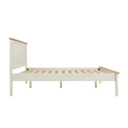 Statement Furniture Pembroke 5Ft King Size Bed Frame With Slatted Headboard - Pebble - thumbnail 3
