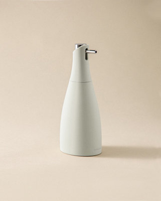 Cosmic Soap Dispenser, 300Ml, Ivory, Unique Design, Soft-Finish Coating, Saku Collection - image 1