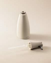 Cosmic Soap Dispenser, 300Ml, Ivory, Unique Design, Soft-Finish Coating, Saku Collection - thumbnail 3