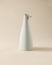 Cosmic Soap Dispenser, 300Ml, Ivory, Unique Design, Soft-Finish Coating, Saku Collection