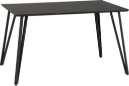 Seconique Marlow Black Marble Effect Dining Set 4 Brown Faux Leather Chairs - thumbnail 5