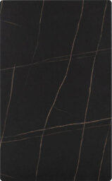 Seconique Marlow Black Marble Effect Dining Set 4 Brown Faux Leather Chairs - thumbnail 6