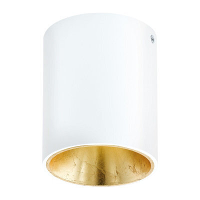 Elegant Wall And Ceiling Light In White And Gold - 3.3W Built-In Led Downlight - image 1
