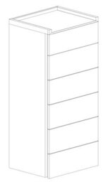 FurniComp LTD Furnicomp Renato 6 Drawer 50Cm Tall Chest Of Drawers - Bronze & Mercure Oak - thumbnail 2