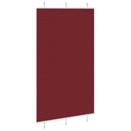Berkfield Pleated Blind Bordeaux Red 115X200 Cm Fabric Width 114.4 Cm Polyester - thumbnail 3